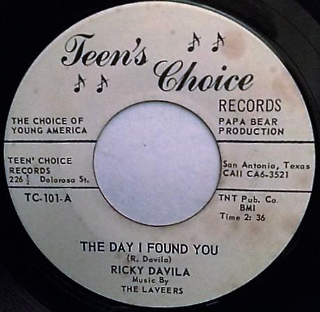 The Day I Found You - Ricky Davila & The Laveers