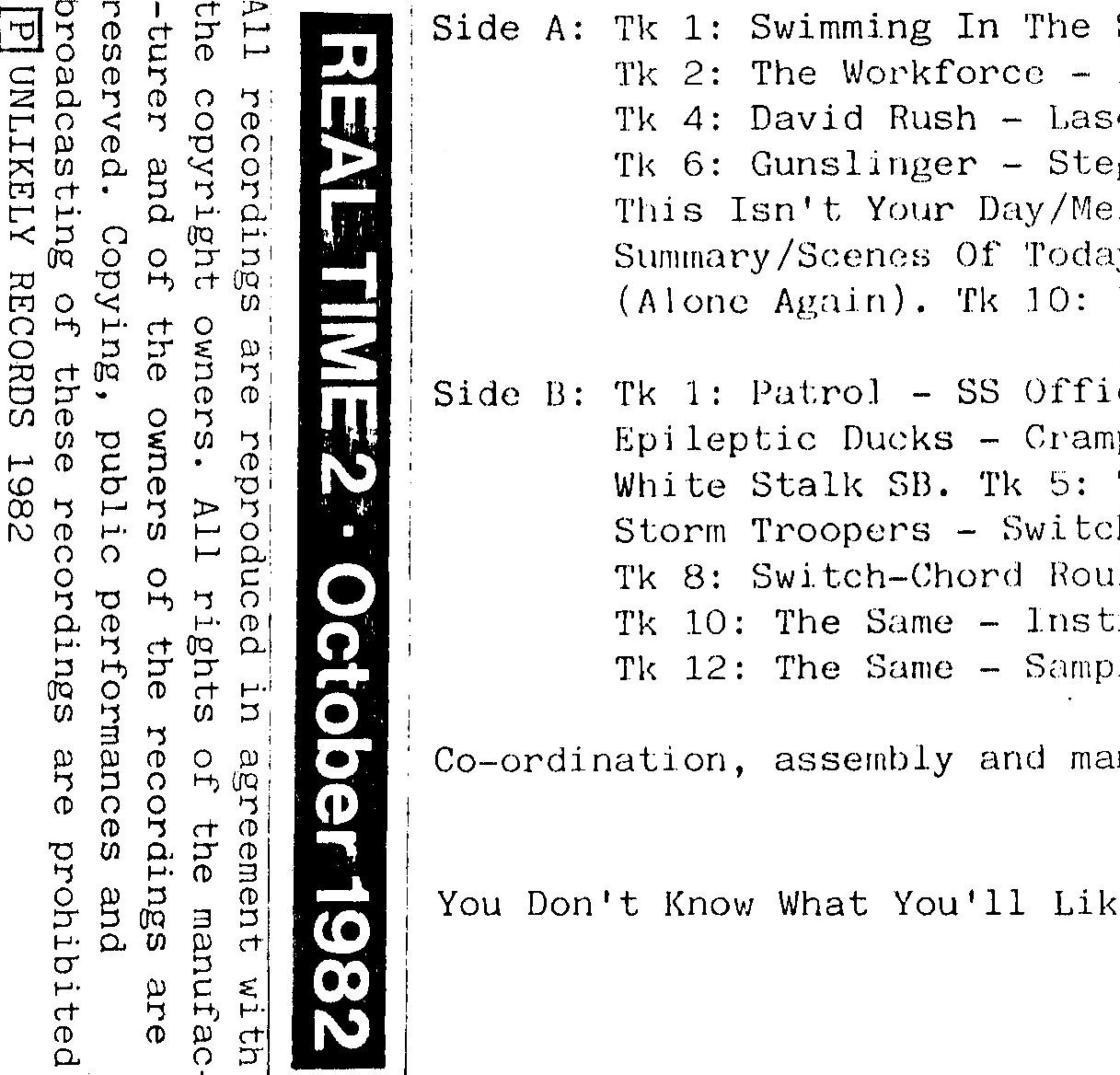 Real Time 2 : October 82 - Switch-Chord Roulette