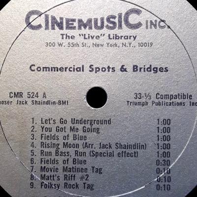 Commercial Spots & Bridges / On The Wild Side - Jack Shaindlin