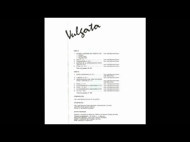Aduana / El Narcisismo De La Vanguardia - Vulgata