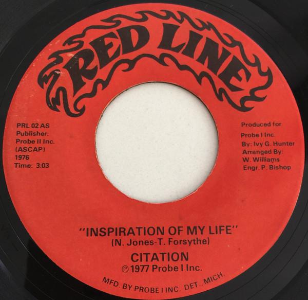 Inspiration Of My Life / We've Come A Long Way 7" - Citation