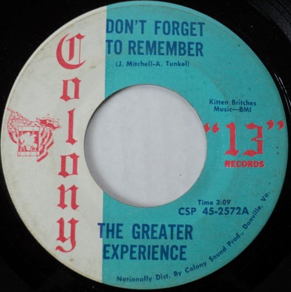 . - The Greater Experience