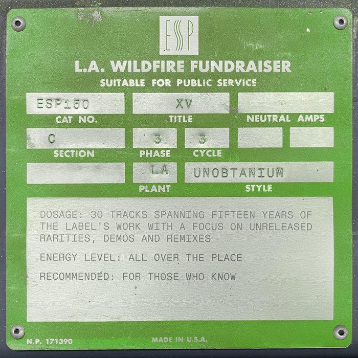ESP Institute XV – I Active, II Passive, III Unobtanium [L.A. WILDFIRE FUNDRAISER] - Benedikt Frey