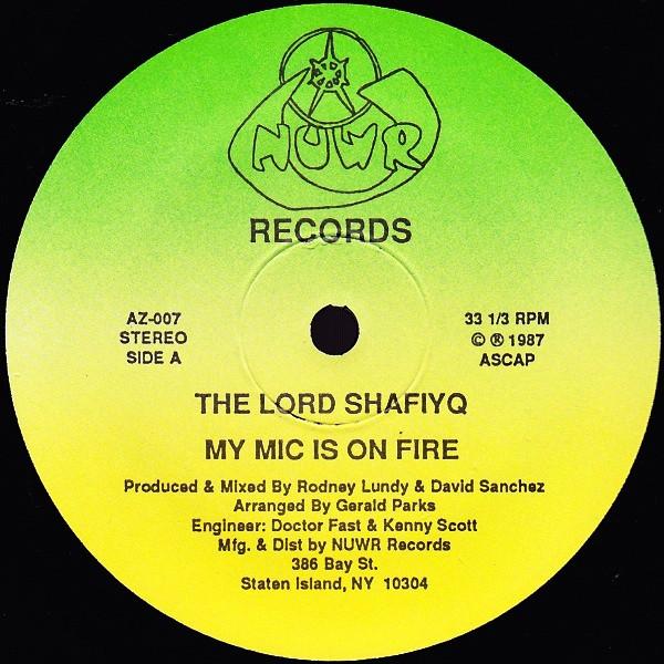  - Lord Shafiyq