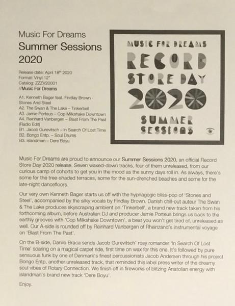 Music For Dreams The Sunset Sessions - Reinhard Vanbergen