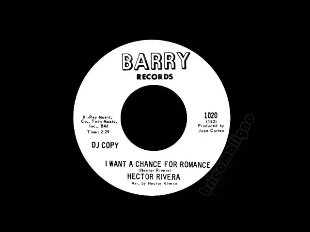 I Want A Chance For Romance - Hector Rivera