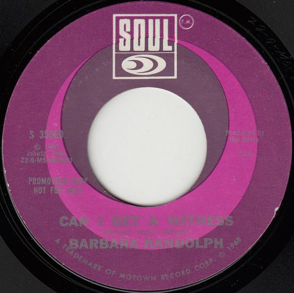 Can I Get A Witness  - Barbara Randolph