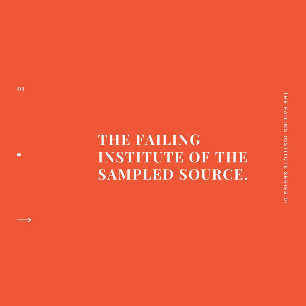 The Failing Institute of the Sampled Source - Prefuse 73