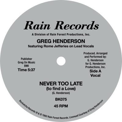  - Greg Henderson 