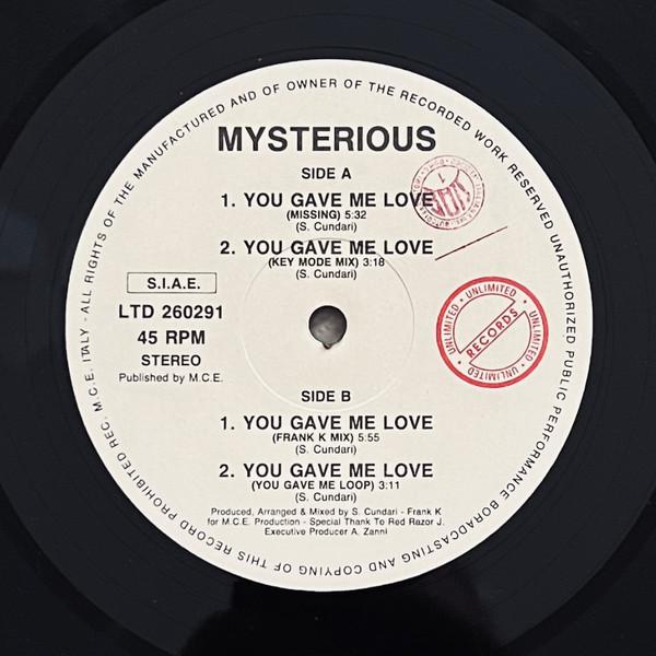Mysterious - A1 - You Gave Me Love (Missing) (1991) - Mysterious