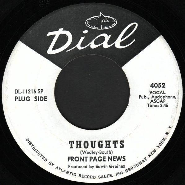 Thoughts - Front Page News
