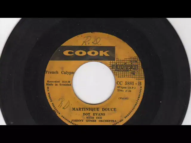 Scratch Me Back / Martinique Douce - Dot Evans With The Johnny Gomez Orchestra