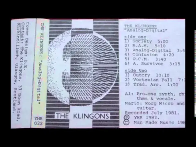 Official Guide to Scottish Minimal/Synth 1979-1983 - The Klingons