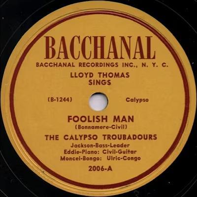  - Lloyd Thomas and the Calypso Troubadours