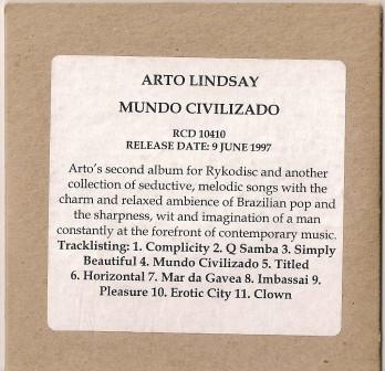 Mundo Civilizado - Arto Lindsay