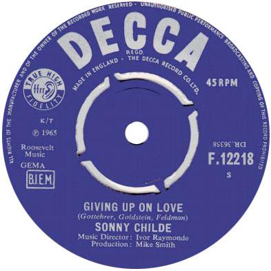 Giving Up On Love - Sonny Childe