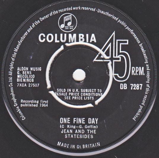 One Fine Day / Putty In Your Hands - Jean & the Statesides