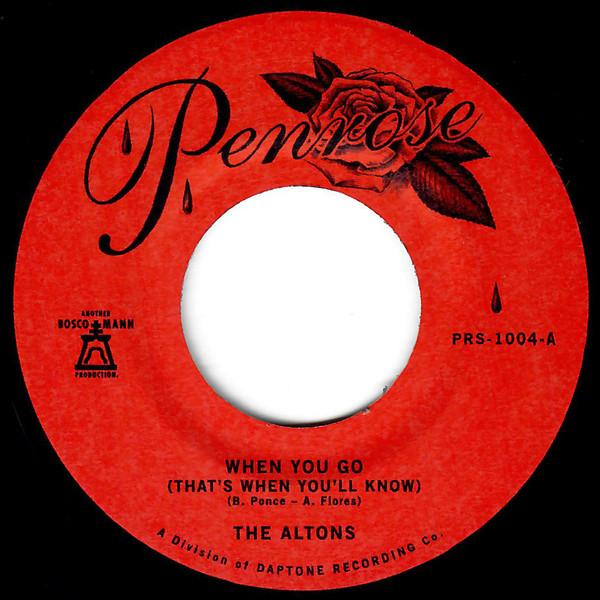 When You Go (That's When You'll Know) - The Altons