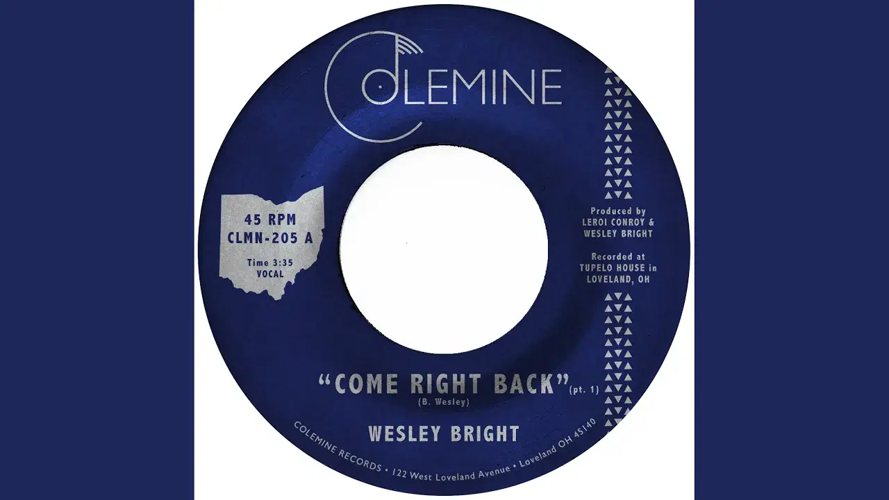 Come Right Back - Wesley Bright