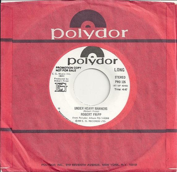 God Save the Queen / Under Heavy Manners - Robert Fripp
