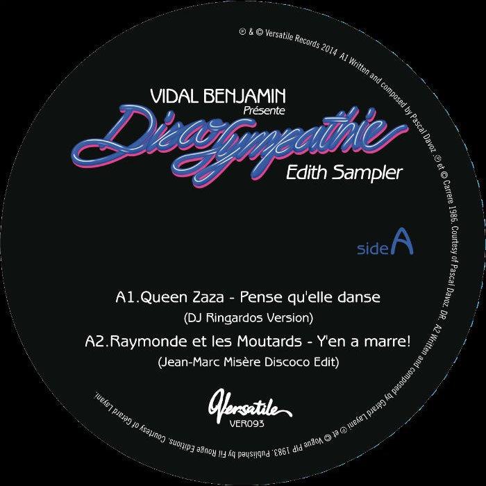 Vidal Benjamin presente Disco Sympathie : 12" Edith Sampler EP - VER093 - Ark