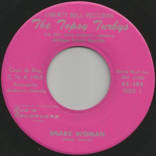 Snake Woman / Hey Tiger - The Topsy Turbys
