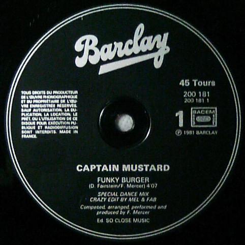 Funky Burger / Quiet Move - Captain Mustard