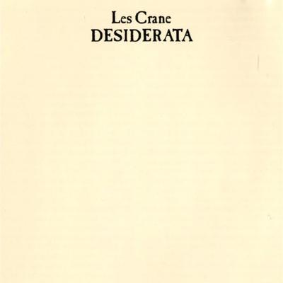 Desiderata - Les Crane