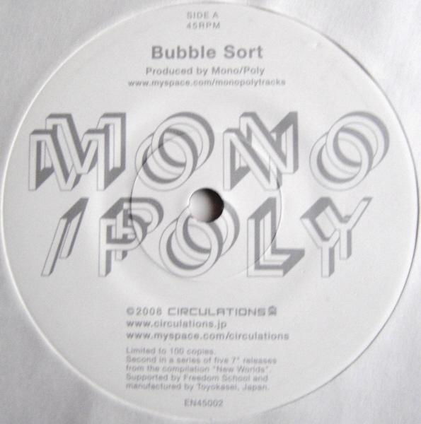 Bubble Sort / For Progressive Minds - Mono/Poly