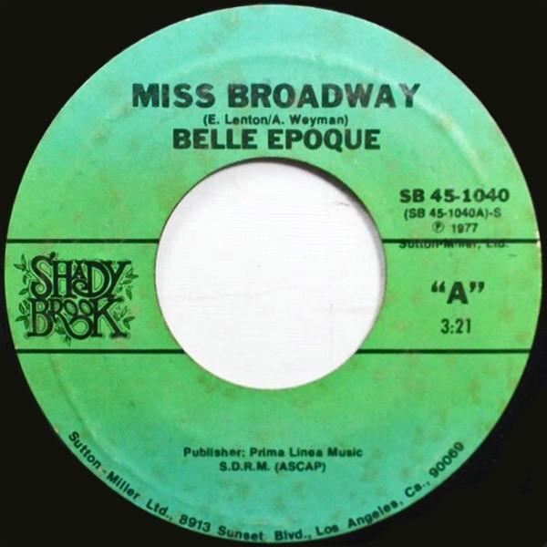 Miss Broadway - Belle Epoque