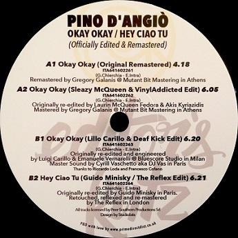 Okay Okay / Hey Ciao Tu (Officially Edited & Remastered) - Pino D'Angiò