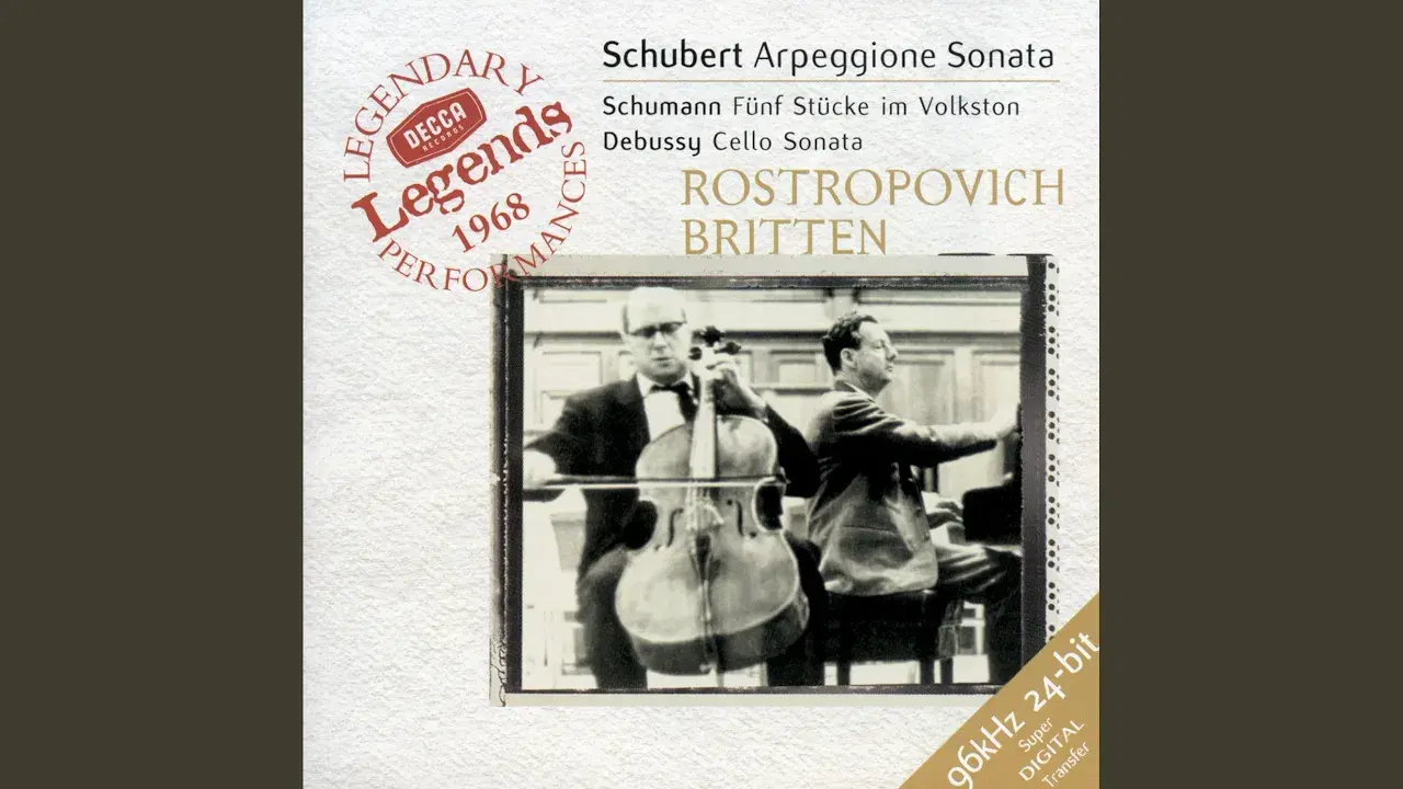 5 Stücke im Volkston / Cello Sonata / Arpeggione Sonata (Rostropovich, Britten) - Britten / Rostropovich