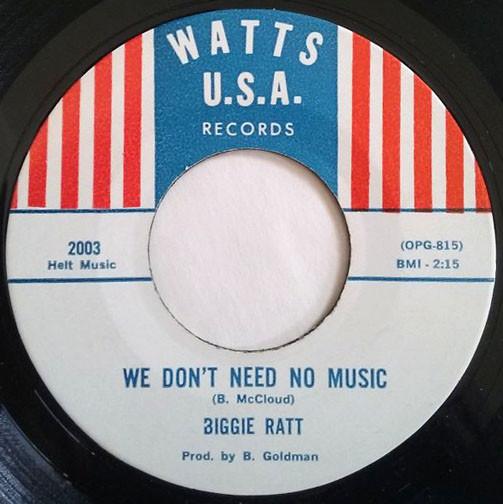 We Don't Need No Music - Biggie Ratt