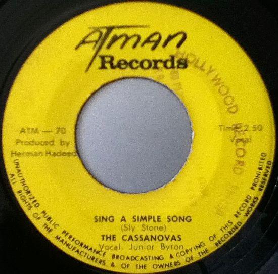 Sing A Simple Song / By The Time I Get To Phoenix - The Cassanovas