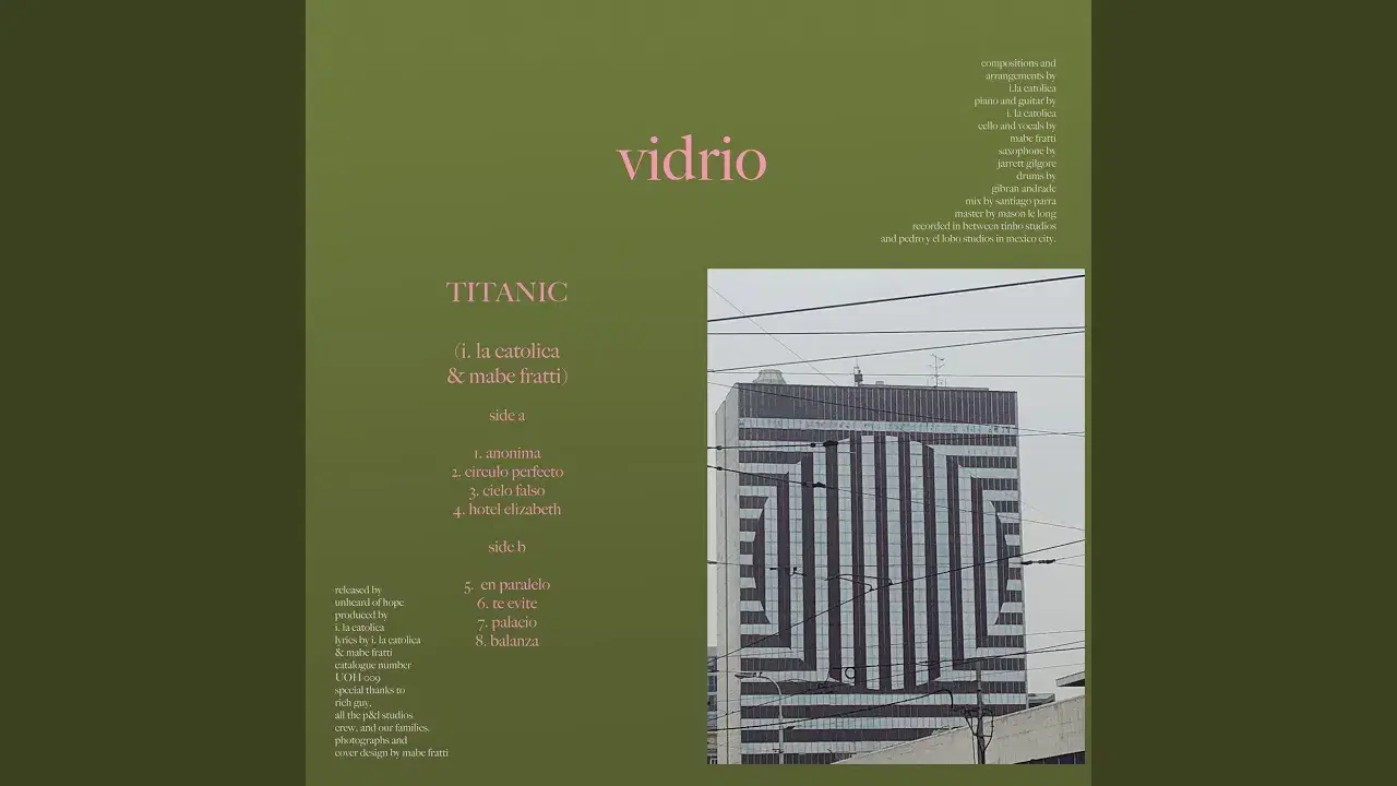 Vidrio {2023, Unheard of Hope, UOH009} - Titanic