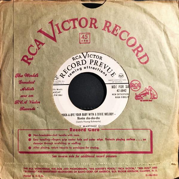 Mississippi Mambo / Rock-A-Bye Your Baby With A Dixie Melody - The Tony Martinez Quintet
