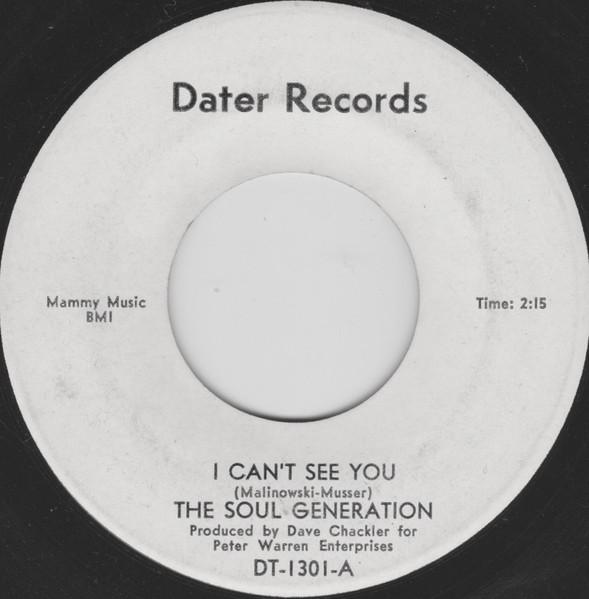 I Can't See You / Big Boss Man - Soul Generation