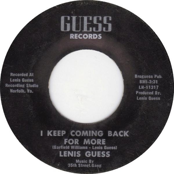 I Keep Coming Back For More / On The Other Side - Lenis Guess