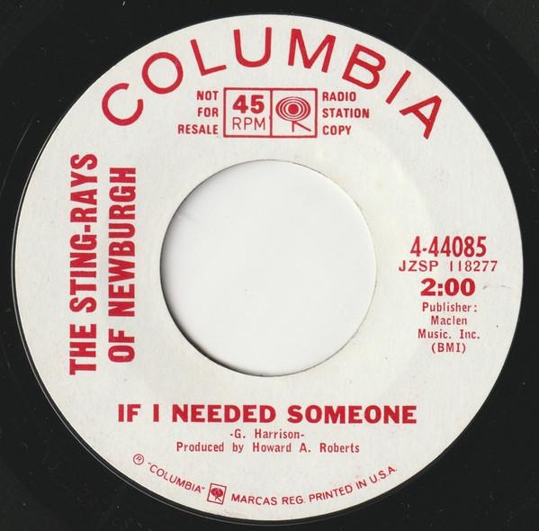 If I Needed Someone / Fool - The Sting-Rays Of Newburgh
