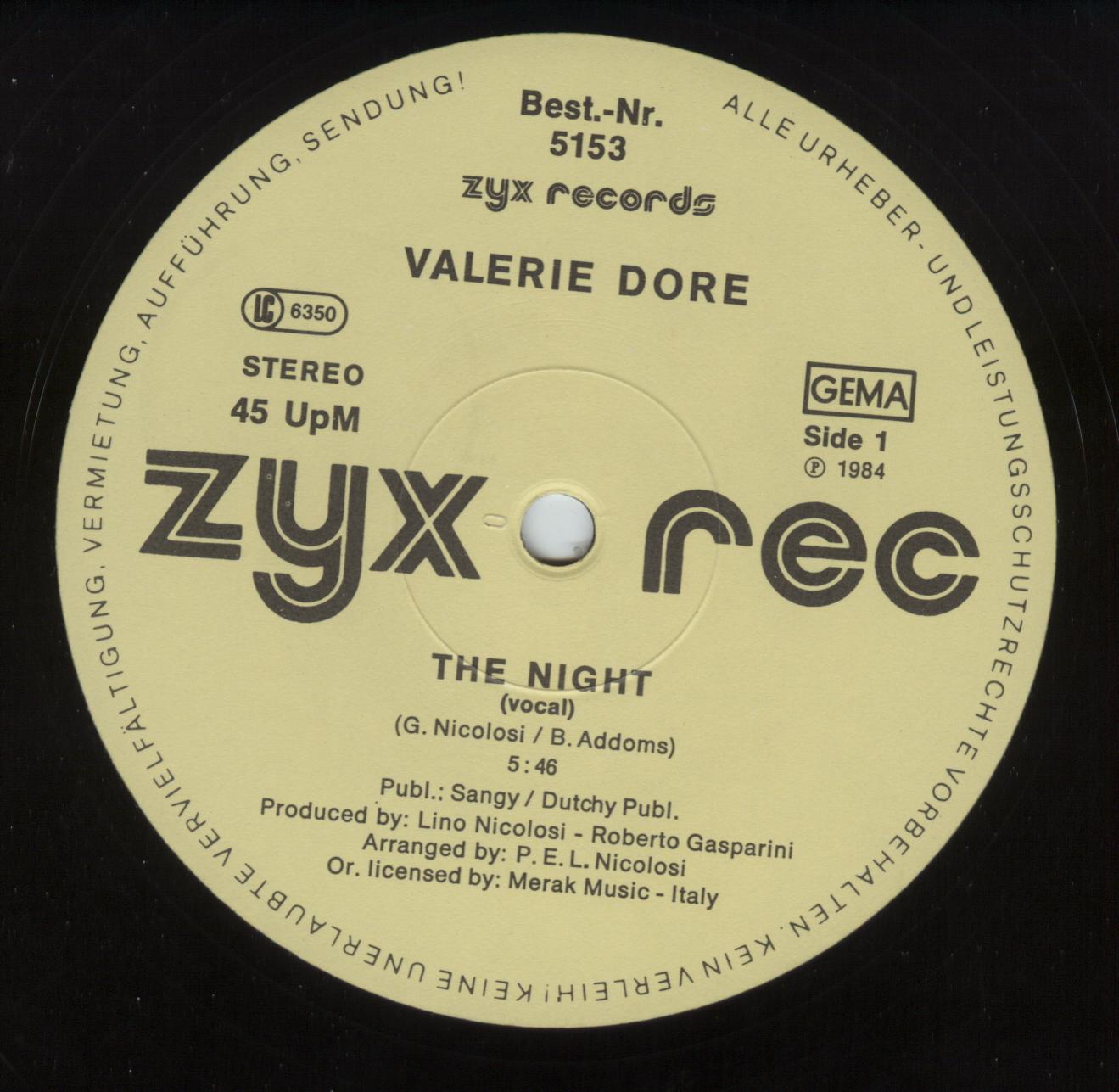The Night - Valerie Dore