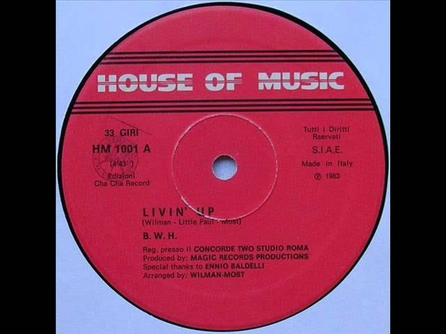 Stop / Livin' Up 12" (Rad 005) - Casco Presents B.W.H.