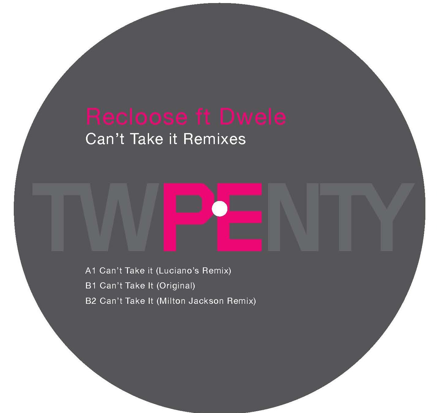 Can't Take It Planet E 12" - Recloose