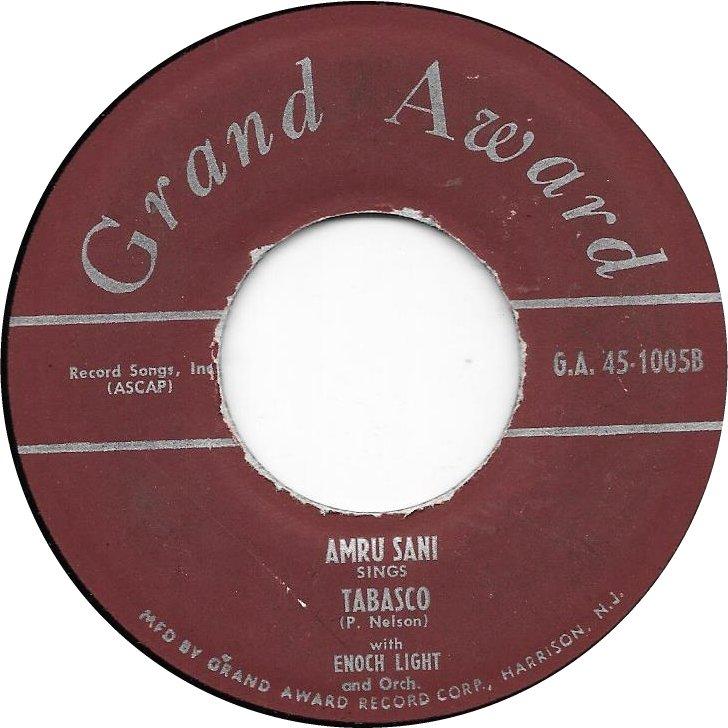 Tabasco / I'm In The Mood For Love 7'' VLS - Amru Sani