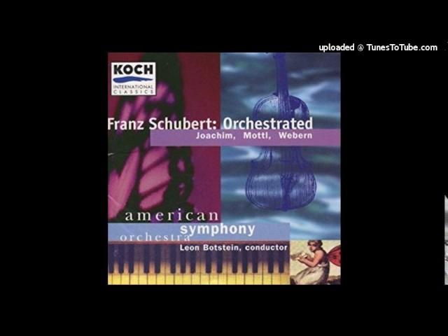  - Franz Schubert & Felix Mottl