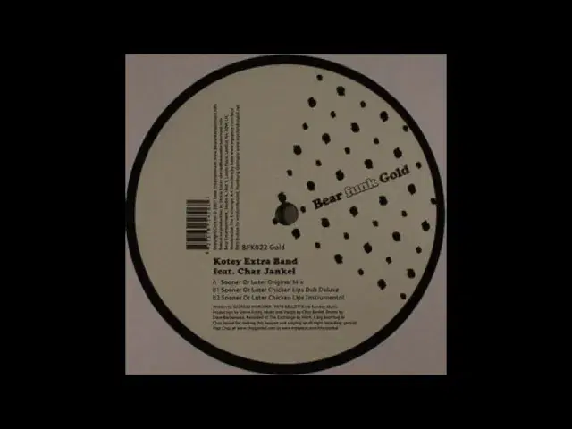 Sooner Or Later Bearfunk 12" - Kotey Extra Band featuring Chaz Jankel