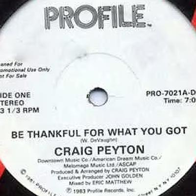 Be Thankful - Craig Peyton