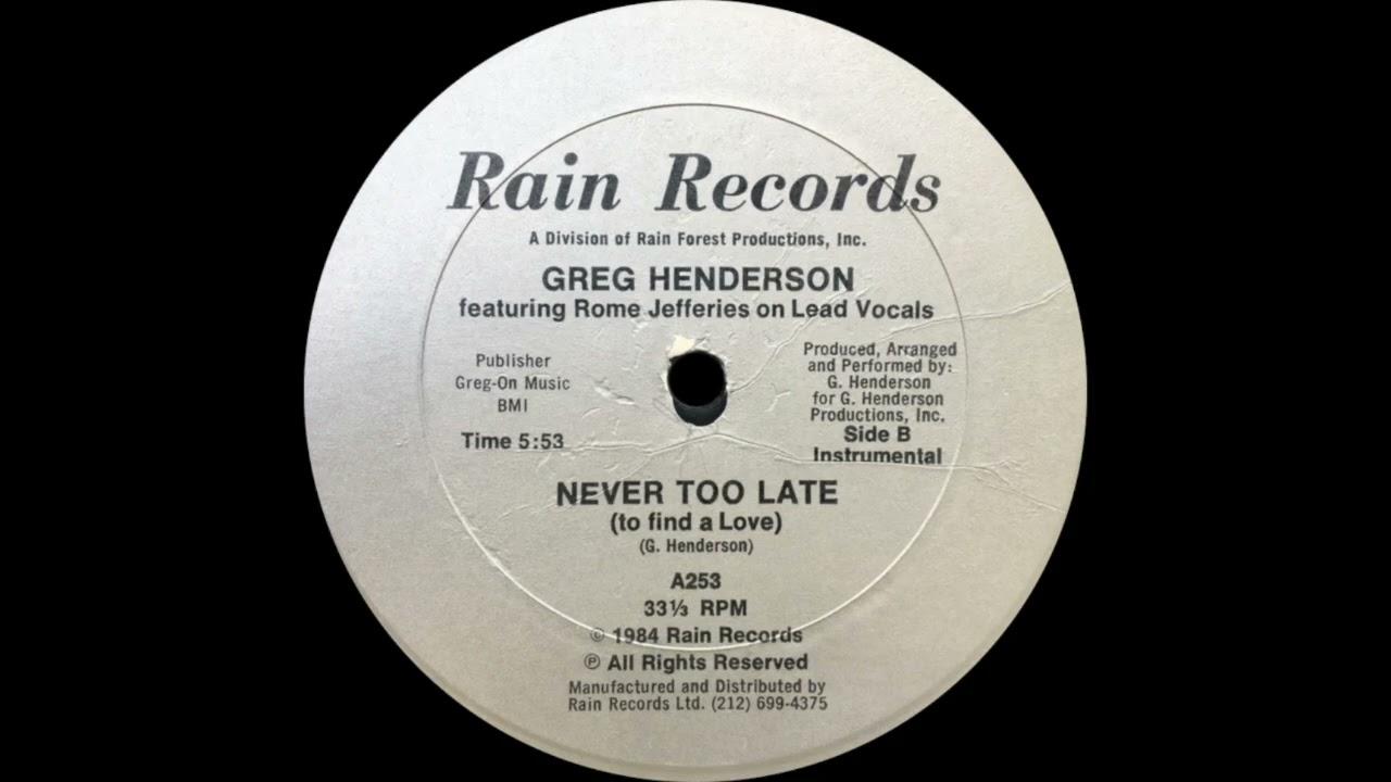  - Greg Henderson feat. Rome Jefferies