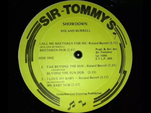 sir tommy's presents showdown vol 2 - admiral tibet v roland burrell - Rolland Burrell